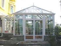 Special-shaped hollow glass roof sun room double-sided laminated toughened glass sun room 13522365166