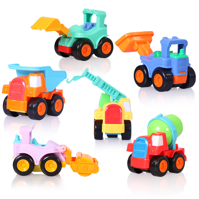 Engineering car toy car children's toy car digger tipping bucket car mixer truck bulldozer press road car lift truck