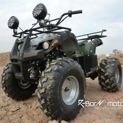 Differential axle drive 125cc front and rear luxury airbags shock-absorbing little bull ATV four-wheel locomotive