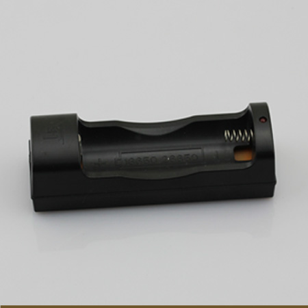 18650 26650 battery holder charger battery connection seat strong light flashlight seat charger (black)