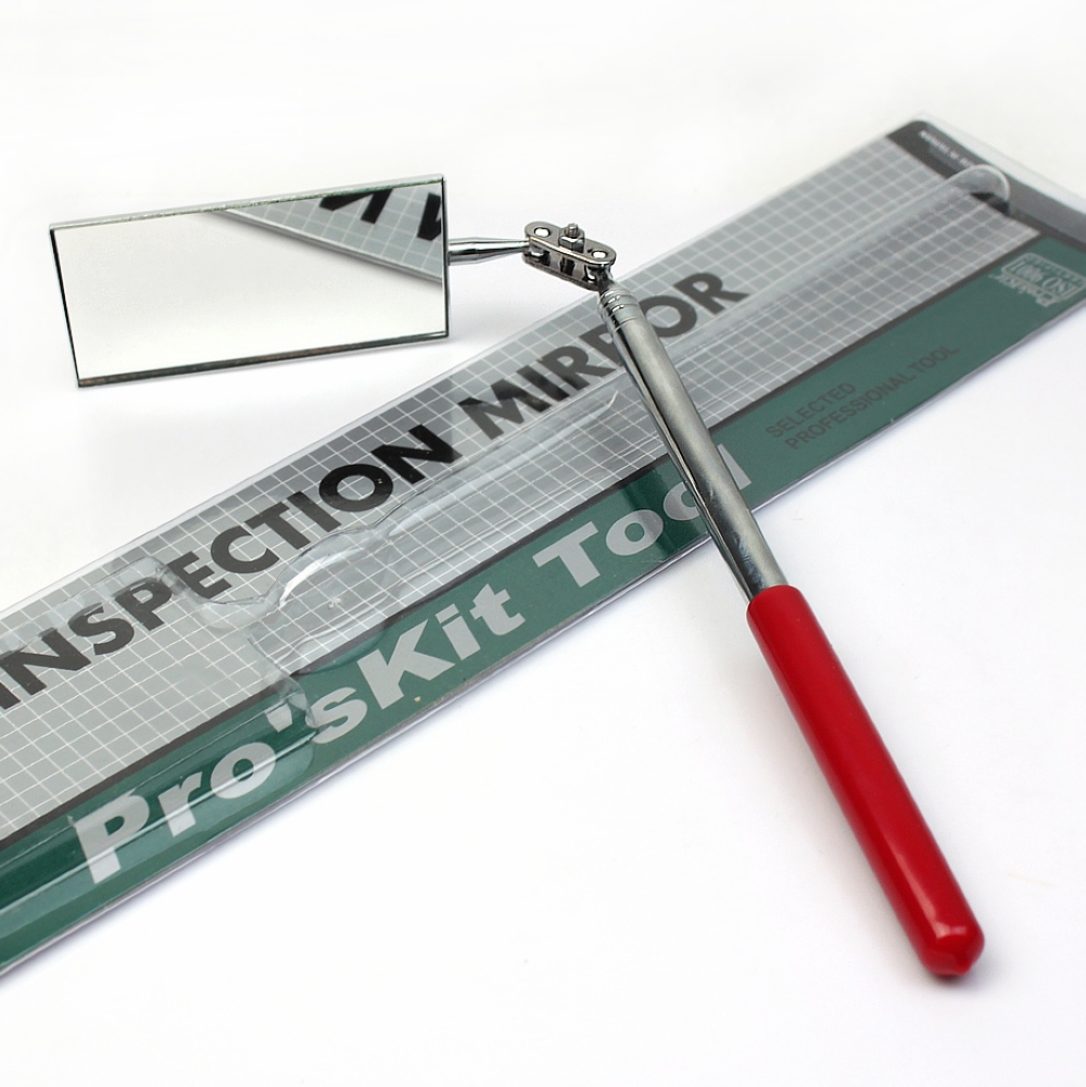 Taiwan Baoworkers 1PK-390G rectangular double joint telescopic inspection mirror (50 * 90mm) inspection mirror