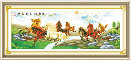 Precision Printing Cross-stitch Horse to Success Leap Edition Eight Jun Full Picture Future Bracing Living Room New