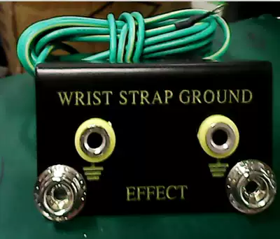 Anti-static wrist guard socket table pad L-type grounding wire socket grounding buckle socket grounding socket grounding socket grounding wire