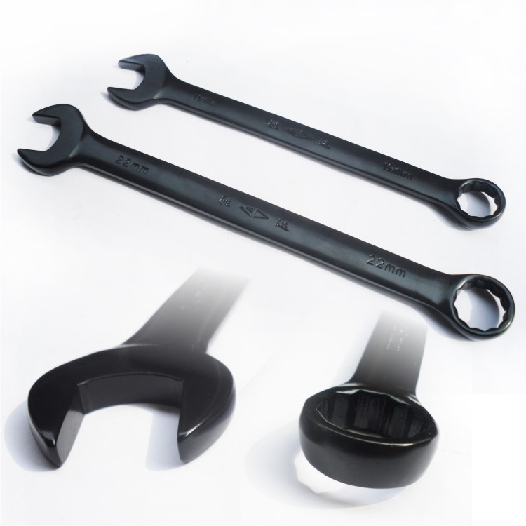 Shengda Tools (electrophoresis black) dual-purpose wrench plum blossom open machine repair non-standard specifications