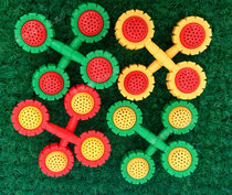 Childrens fitness gymnastics dumbbell kindergarten exercise equipment sunflower environmentally friendly plastic hand bell with bell