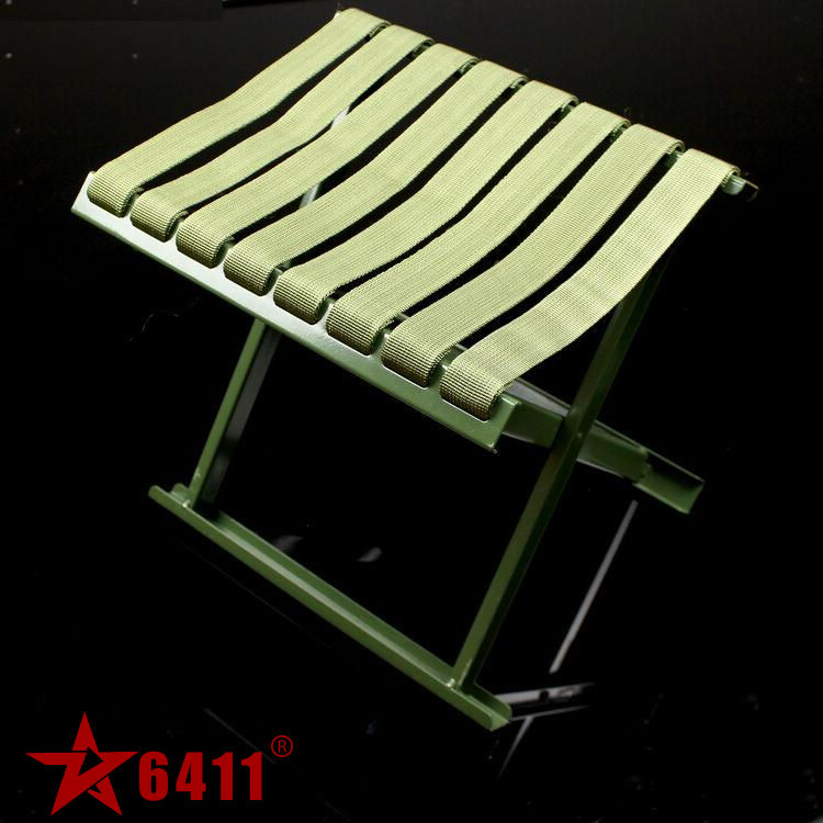 6411 Factory Carbon Steel Folding Stool Folding Mazza Fishing Mazza Military Mazza Folding Stool
