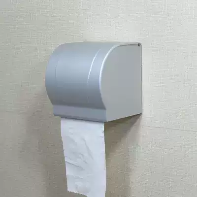 Wall-mounted powder room bathroom space aluminum roll toilet paper box Bathroom toilet toilet paper box Roll toilet paper holder Toilet paper holder Paper towel holder