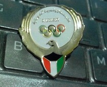 Olympic Games badge Kuwait Olympic Committee badge Kuwait NOC white badge