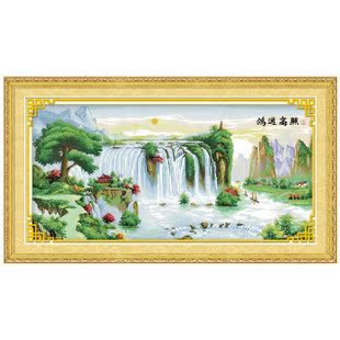 Ultra-clear color cross-stitch heavy drawing paper source file Hongyun Gaozhao 648-314-59