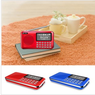  e fashion F22 ultra slim card speaker morning practice little sound elderly listening to the big screen dot song