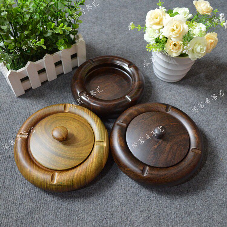 Ebony ashtray Ebony ashtray sanding a whole piece of wood