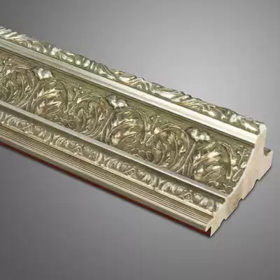 Wang Bin photo frame line gold and silver foil line 7-9CM silver frame solid wood line gold foil 5120YK