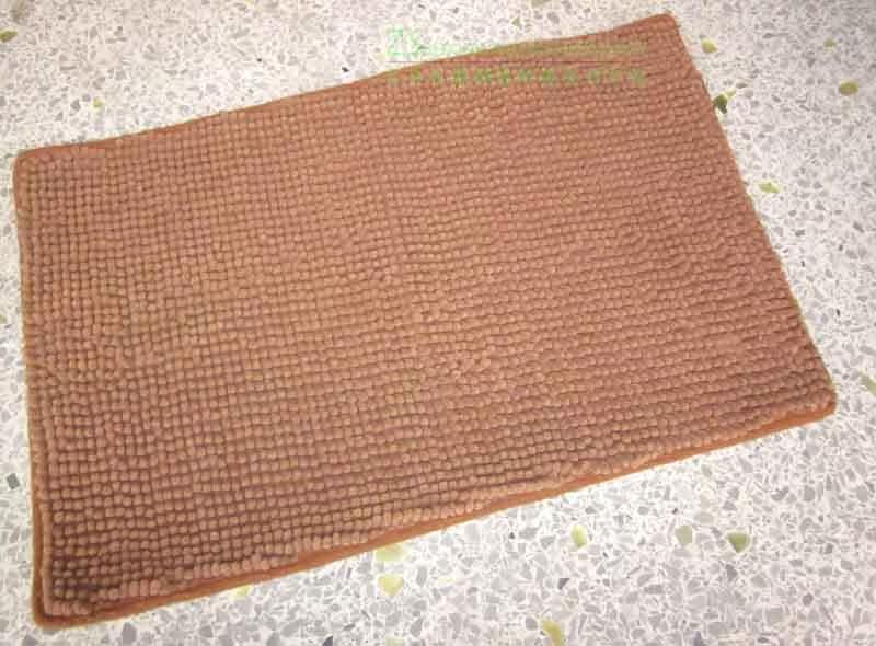 Chenille absorbent floor mat ottoman mat door mat bedroom carpet bathroom non-slip foot mat can be machine washed two pieces