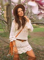 Spot Vivi ручная ручная работа Lotus Leaf Libing Юбка многослойное платье Flip Hem Top 826