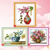 Вышивка на линию печати 2020 Cross Stitch Ruyi Simple Modern Modern Modern Painting Vase Vase Маленькая новая гостиная ресторан