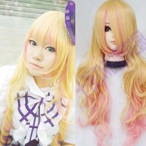 Ten Nights TN-Macross Fortress Snow Queen Gradient Gold Powder Dragon Crow Lily COS Wig
