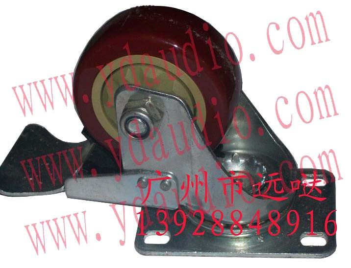 3 Inch Brake Wheel With Fixed Function Castors Furniture Trundle Stage Equipment Aviator Shell Castors