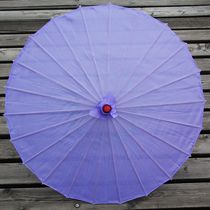 Large plain solid color light purple silk umbrella Craft umbrella Dance umbrella Wedding decoration umbrella Prop umbrella Oil umbrella