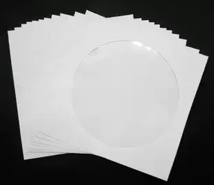 CD white bag 120g thickest CD paper bag Burning disk protection bag 100 pcs / pack