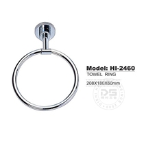 (MUNZER) stainless steel wool bright light bathroom wall-mounted towel ring hand towel hanging ring towel ring HI-2460