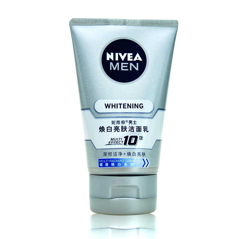 包邮 妮维雅 男士焕白亮肤洁面乳100ml 洗面奶保湿补水白皙护肤