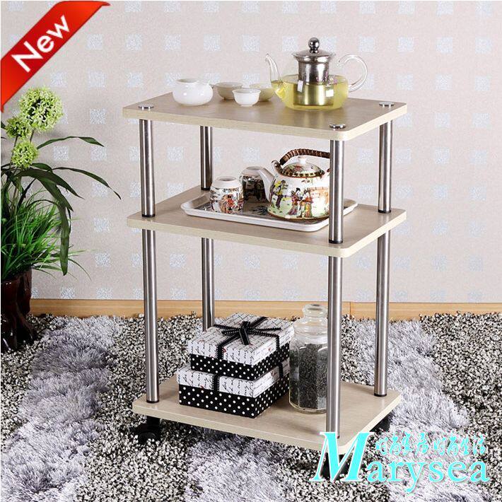 Fashion creative Aoge convenience table sofa side table three-layer mobile table simple small desk coffee table bedside table