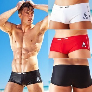 aussiebum swimming trunks men's flat angle swimming trunks fashion classic swimming trunks men's slim low waist small flat angle