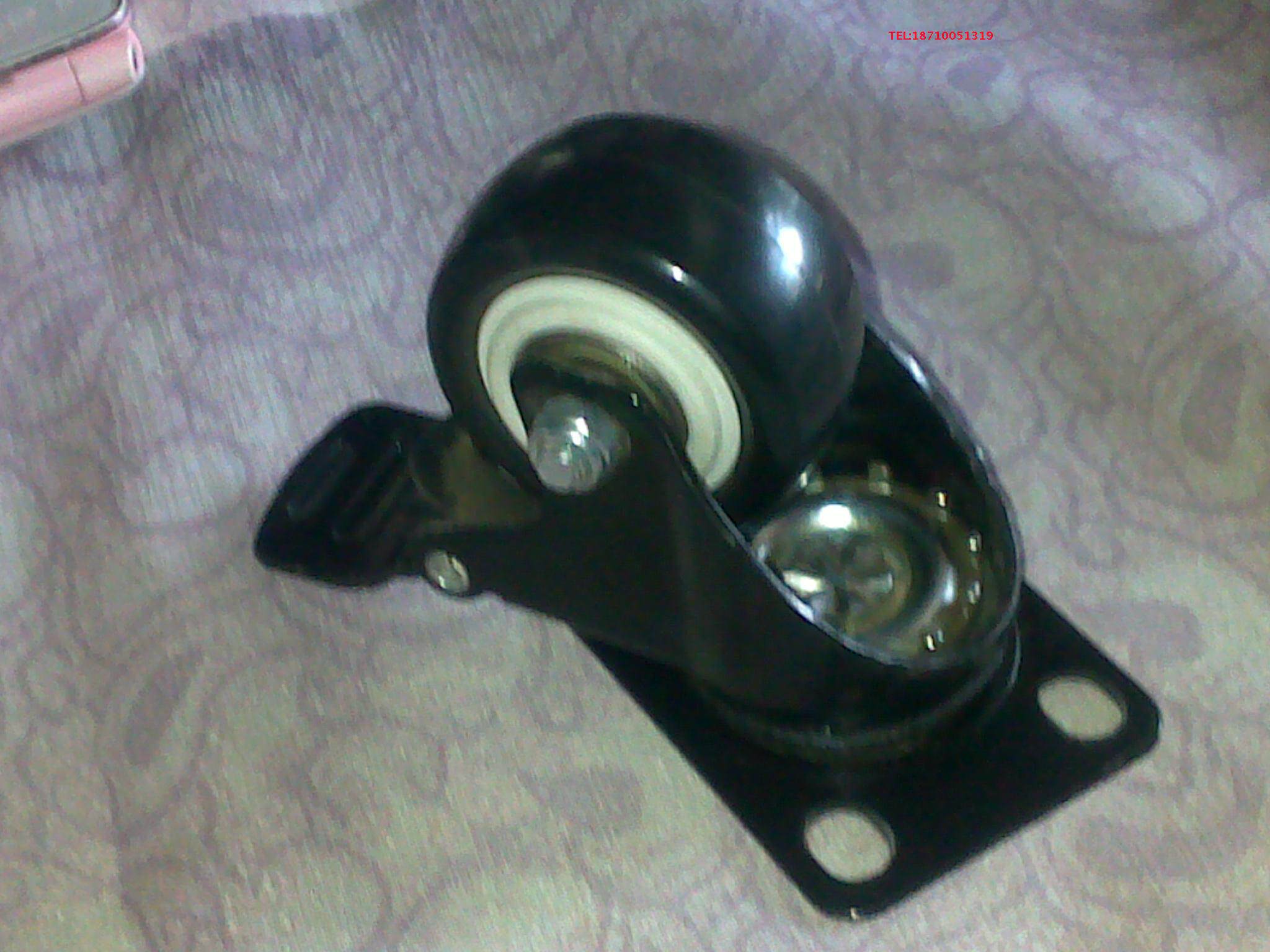 Full 4 1 5 inch diameter 40mm polyurethane brake wheel mute wheel universal wheel furniture wheel shelving wheel