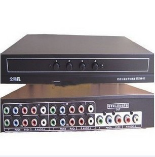 Colour difference switcher Four-in-one-in-Lie DSW41 chromatism component terminal switcher 