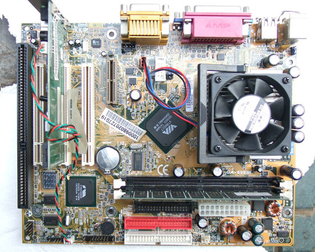 Industrial control, special for cutting machines, Gigabyte GA-6VEML ISA motherboard