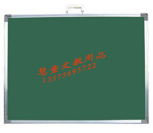 Chongguan special price can be customized magnetic teaching blackboard hanging plate metal whiteboard double-sided green board 6080 can be wholesaled
