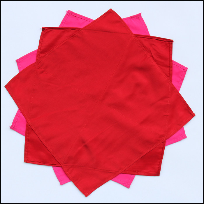 Knotty Silk Dance Handkerchief Flower Cotton Octagonal Scarf Handkerchief Duo turned handkerchief Northeast Straw Song and Dance Handkerchief Flower