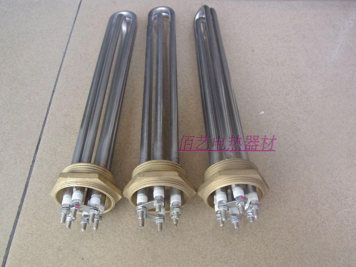 1 5 inch copper head three set of stainless steel electric pipe heating pipe heating pipe 220 380V 6KW spot