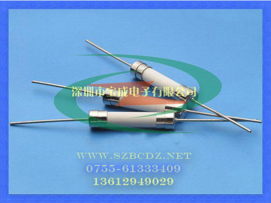 6 * 30 ceramic fuse tube 15A250V environmentally friendly double cap lead with pin 6x30 ceramic insurance tube