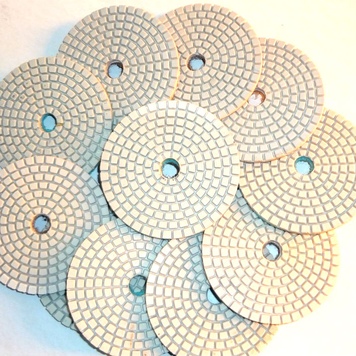 4 inch white water grinding stone polishing sheet cloud stone - marble grinding