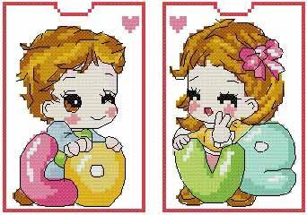 ● Hu Lili Cross embroidered ● D M C kit traffic cutting sleeve boy girl CH070002