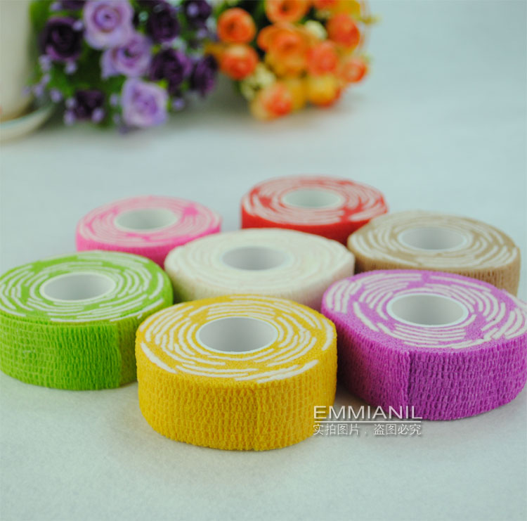 全棉自粘弹力绷带 卸甲棉 美甲用品 美甲店护手专用卸甲绷带