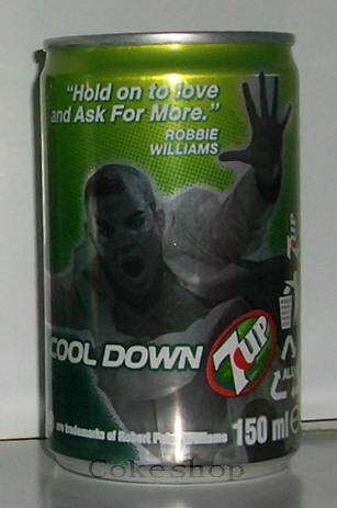 Pepsi Cola--Robbie Williams 7up 7up Mini Cans in the UK in the 1990s