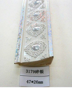 Cross Embroidered Photo Frame Mount 3179 Cuisto Silver Regular Wood Line Plaster Spraying Frame Strip