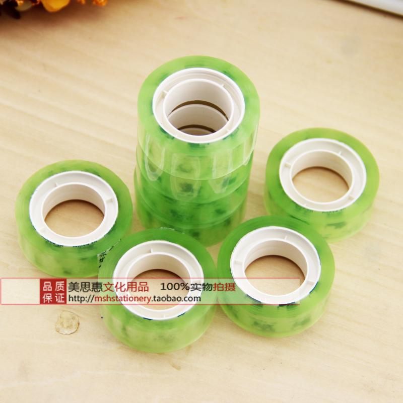 Blue horse adhesive tape 18mm transparent adhesive tape paper 12MM single-sided powerful small and narrow adhesive paper rubberized paper rubberized paper