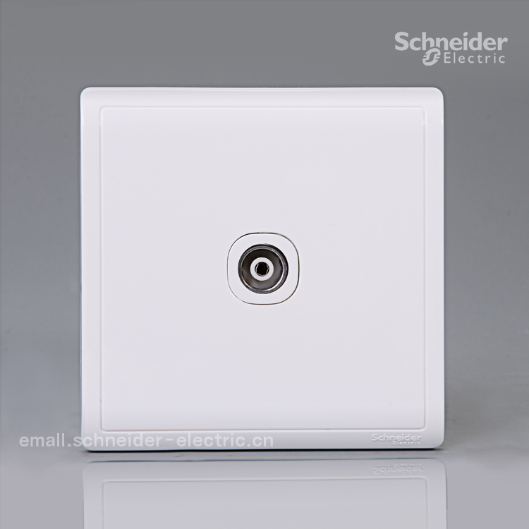Schneider Pieno Fengshan (white) single union 7 5 Ω 5-860MHz with shielded hood TV socket