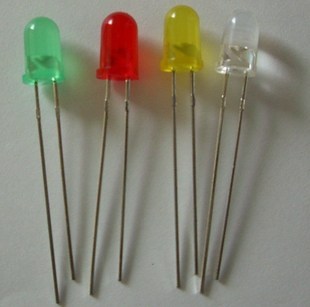 LED luminotron LED light 5mm diameter red hair red red bright color multivalent youbrand new