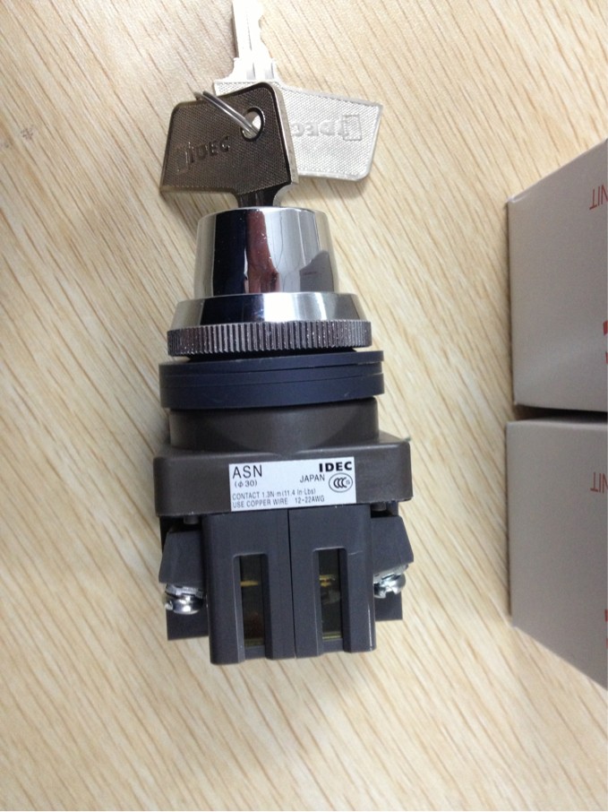 IDEC original brand new and Quan Electric 30 aperture ASN2K10N key selection switch ASN3K11N
