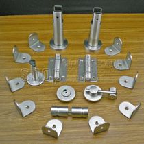 Toilet partition accessories public toilet partition hardware solid front stainless steel cast flat door set