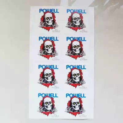 Personality custom adhesive adhesive 8 sheets paper skateboard computer bookcase table Cup tile sticker