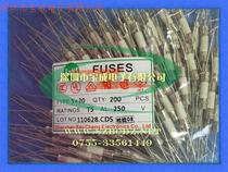 5 * 20 environmentally friendly UL certified ceramic pipe fuse 5T250V 5A 6 3A double cap with lead slow break insurance tube