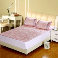Gấp mat mat 1 1,2 0,9 1,35 1,5 1,8 m ghế mây lụa băng ký túc xá sinh viên ghế đôi - Thảm mùa hè chiếu điều hòa cao su non