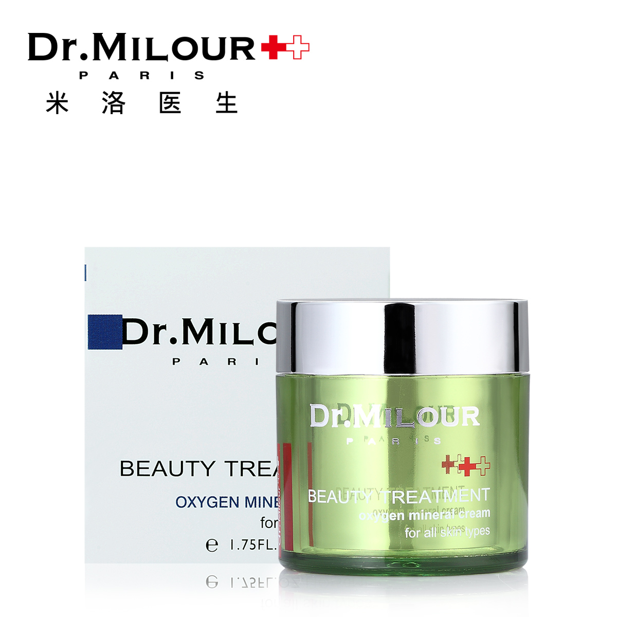 Dr.milour/米洛医生矿物醒肤晶露面霜50ml 补水净化毛孔 美院