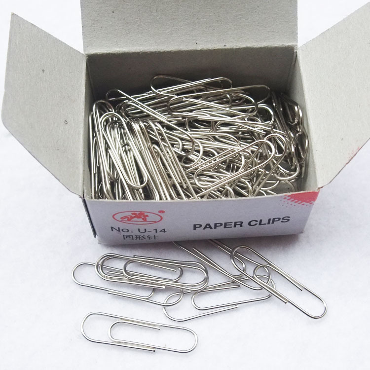 Office supplies stationery wholesale metal paper clip pieces commonly used paper clip three nails one needle paper clip