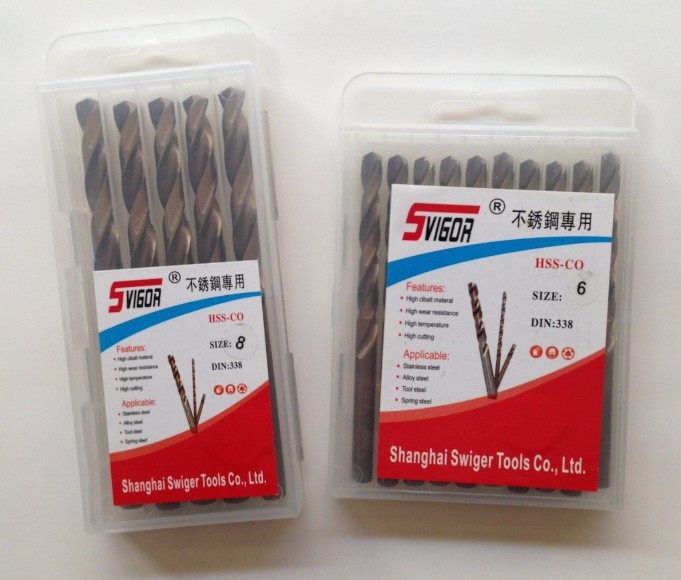 SVIGOR cobalt drill stainless steel drill twist drill straight handle twist drill Sweig